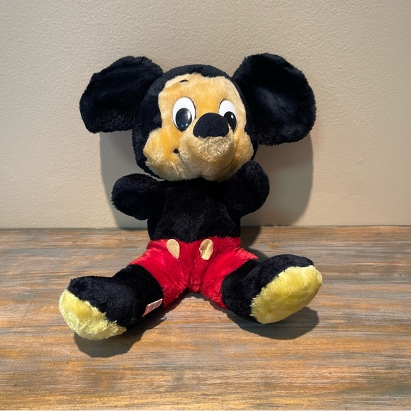 Disney Vintage Walt Disney Mickey Mouse Plush 10” Old Collectible Unisex - Picture 1 of 9